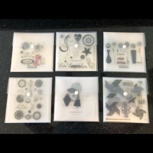 Close to My Heart Acrylic stamp sets - set of 6